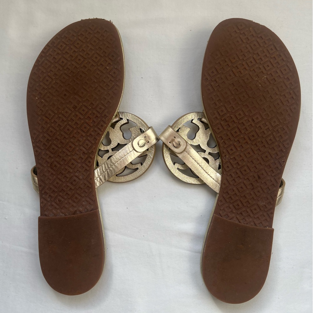 Tory Burch Metallic Sandals - Picture 3 of 6